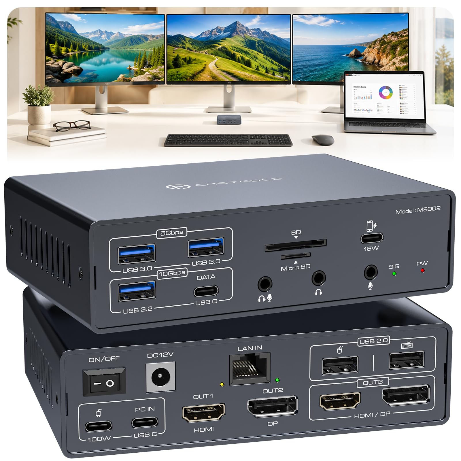 Photo 1 of Treewaw 19-in-1 USB-C Docking Station