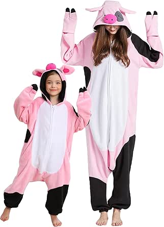 DarkCom Dieren-onesie, Halloween, cosplay kostuum, carnaval, eendelige pyjama, overall voor vrouwen en mannen, L