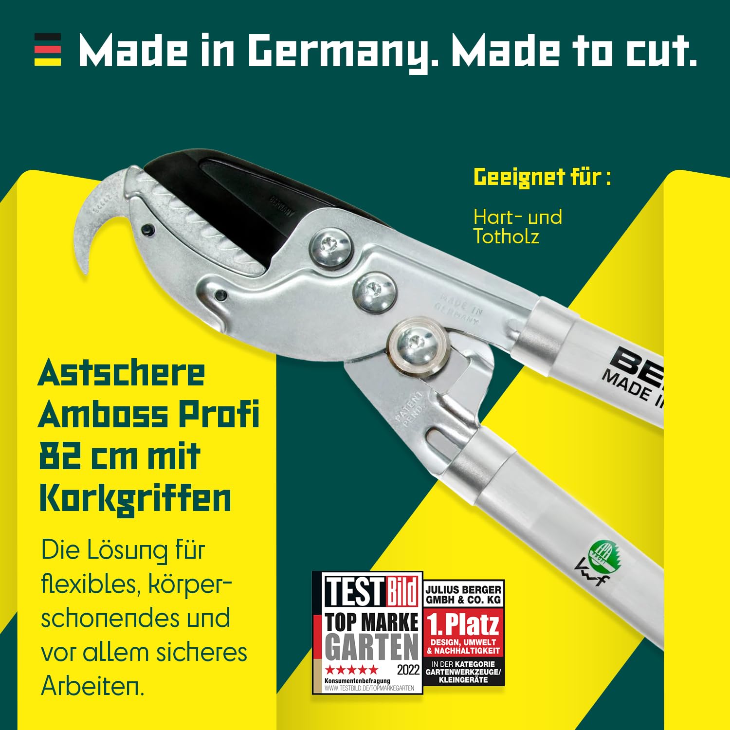 BERGER Amboss Astschere C4255 | Profi-Astschere