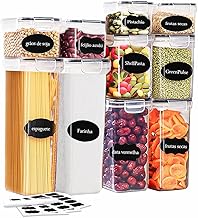 Kit 10 Potes Tampa Hermético Porta Alimentos Mantimentos Armário Cozinha (KIt 10)