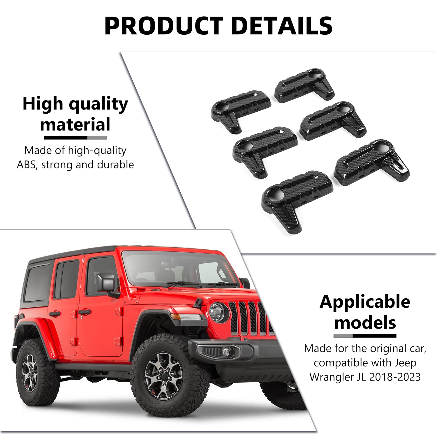 jeep ハードトップルーフリムーバルスイッチハンドルカバー フリーダムパネル Amazon.com: RAZPOY for JL 6PCS Freedom Panel Latch Trim Hardtop