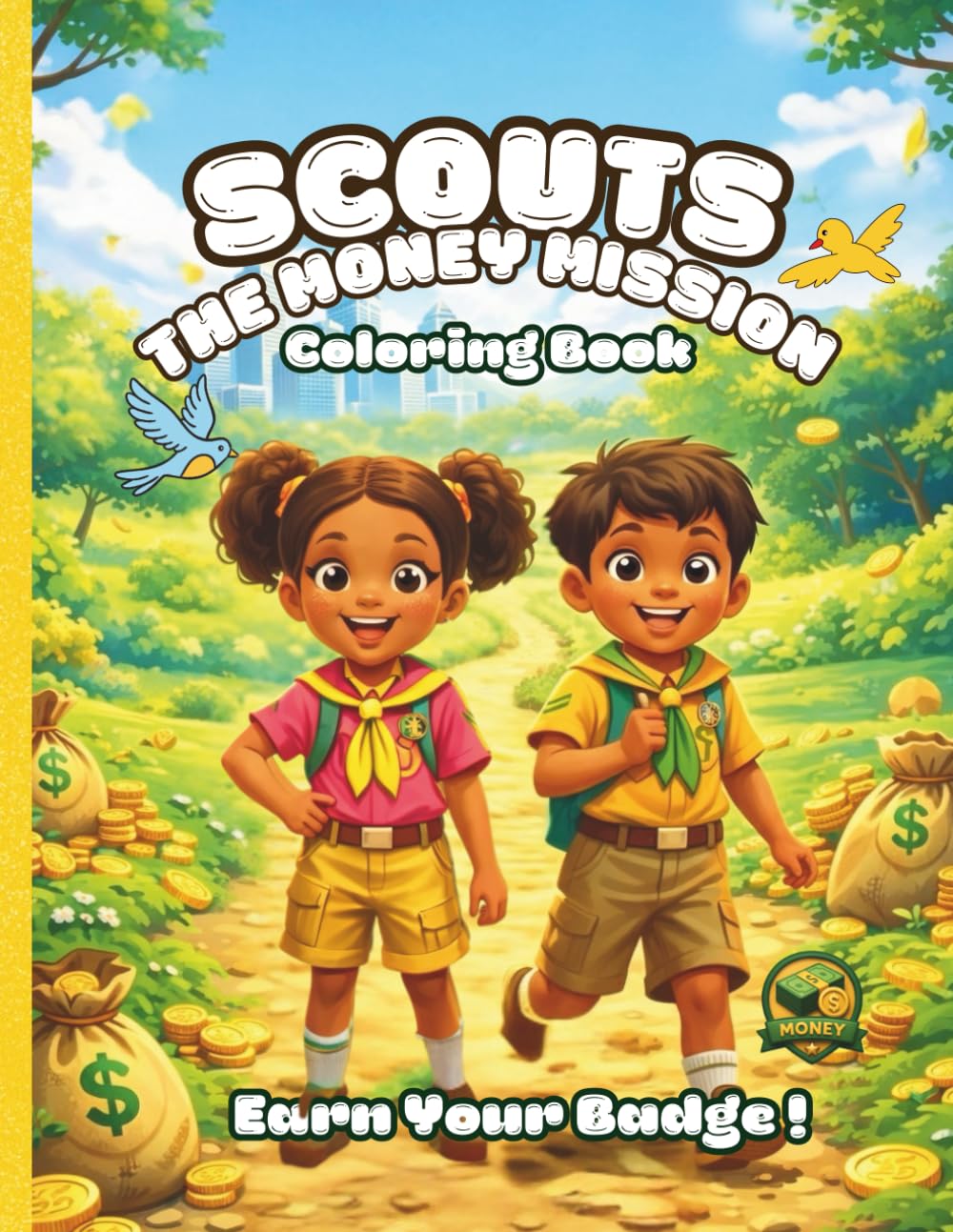 Scouts: The Money Mission: A Fun and Educational Coloring Book Teaching Kids Money Skills, Savings and Smart Choices (Ages 5-13) (The Scouts)