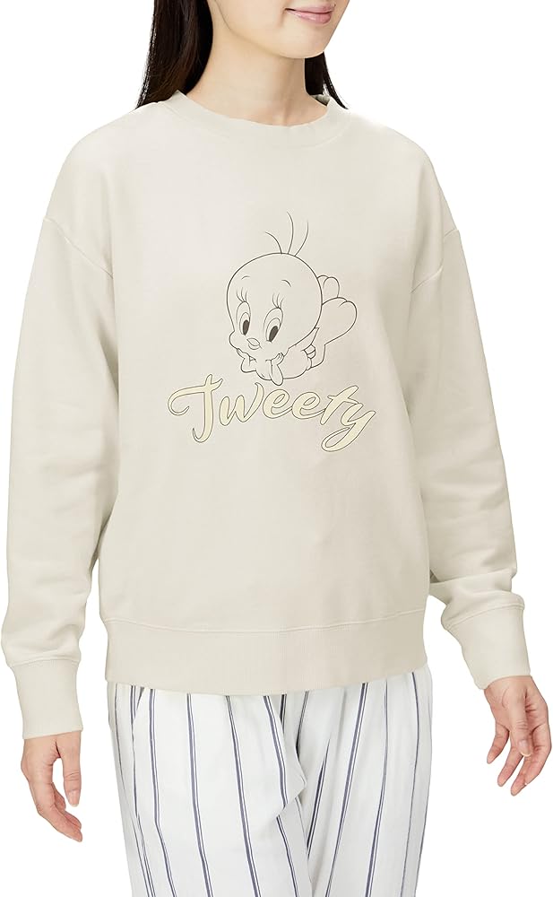 Amazon.co.jp: Snidel Home TWEETY SHCT224082 Women's Sweat Amazon.co.jp: Snidel Home TWEETY SHCT224082 Women's Sweat