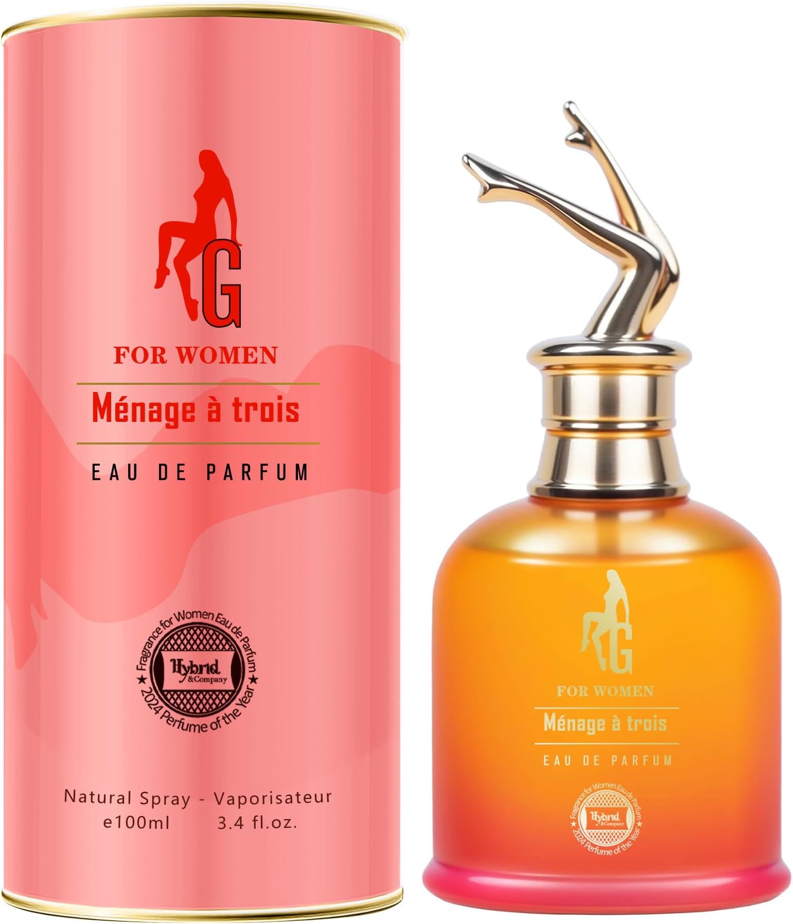 Hybrid & Company Women G Menage A Trois Eau De Parfum Natural Spray Vaporisateur 3.4 Fl Oz