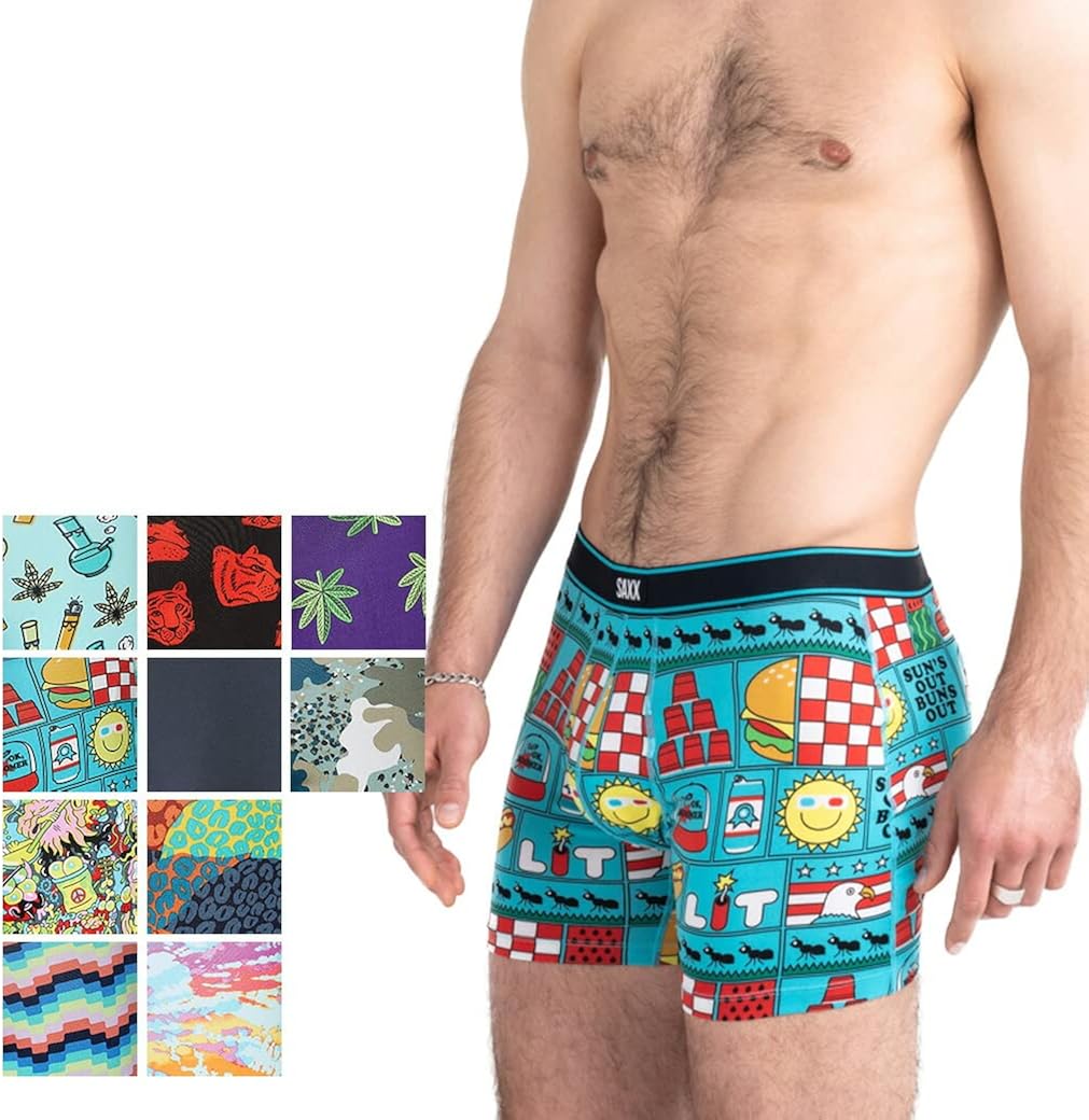 Saxx Men's Underwear Daytripper Boxer Briefs with Builtin Pouch