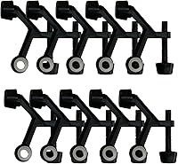 Vista 14 de Design House - Topes de puerta con resorte, puntas de goma acolchada, aleación de zinc resistente, fácil instalación, latón pulido, paquete de 10