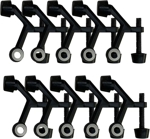 Vista 11 de Design House Topes de puerta, puntas de cojín de goma, aleación de zinc resistente, fácil instalación, bronce aceitado, paquete de 10, 2.125 Oil