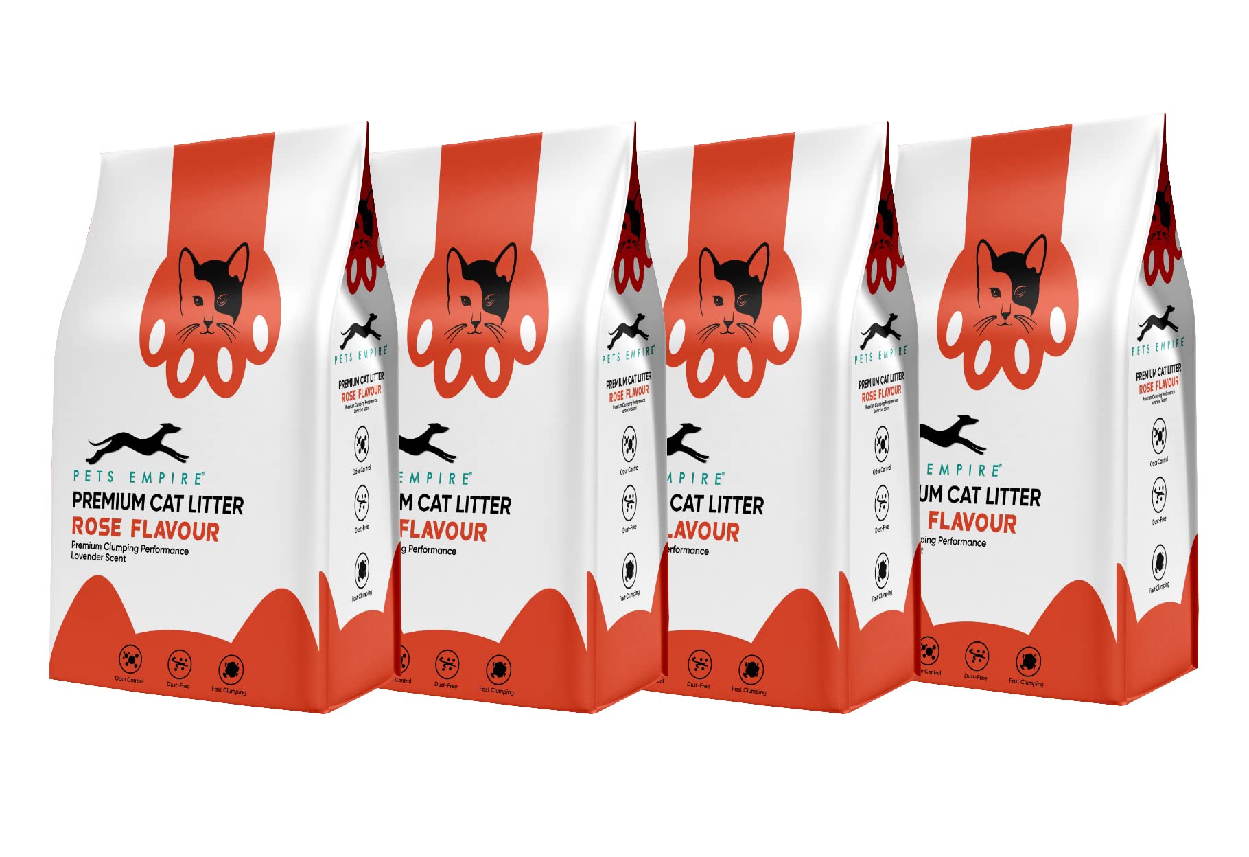 PETS EMPIRE Rose Flavour Cat Litter, Highly Absorbent Natural Mineral Bentonite Cat Sand Litter,Scent Long Lasting No Dust Kitty Litter, Non-Tracking Cat Litter Clumping -5kg (Pack of 4) (B09RB59PQN) Amazon Price History, Amazon Price Tracker