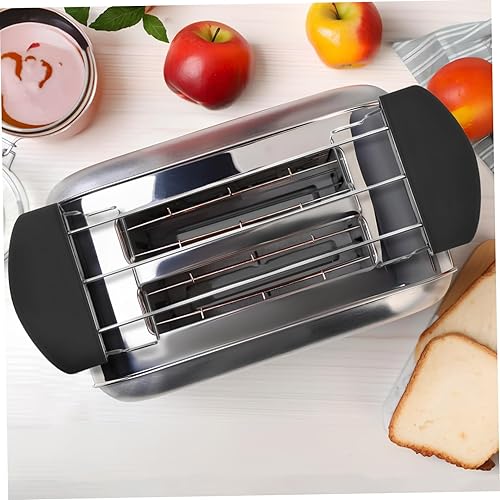 Miniatura 7 de DOITOOL Estante de calentamiento para tostadora, de acero inoxidable, para calentar, para sándwiches, para pan tostado, calentador de bollos para el