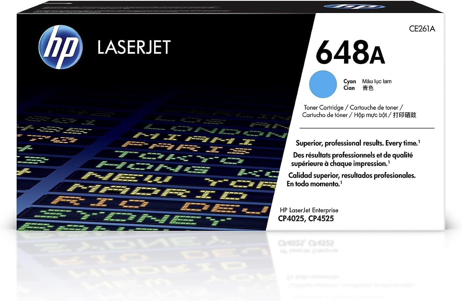 HP CE261A 648A Original LaserJet Toner Cartridge, Cyan, Single Pack