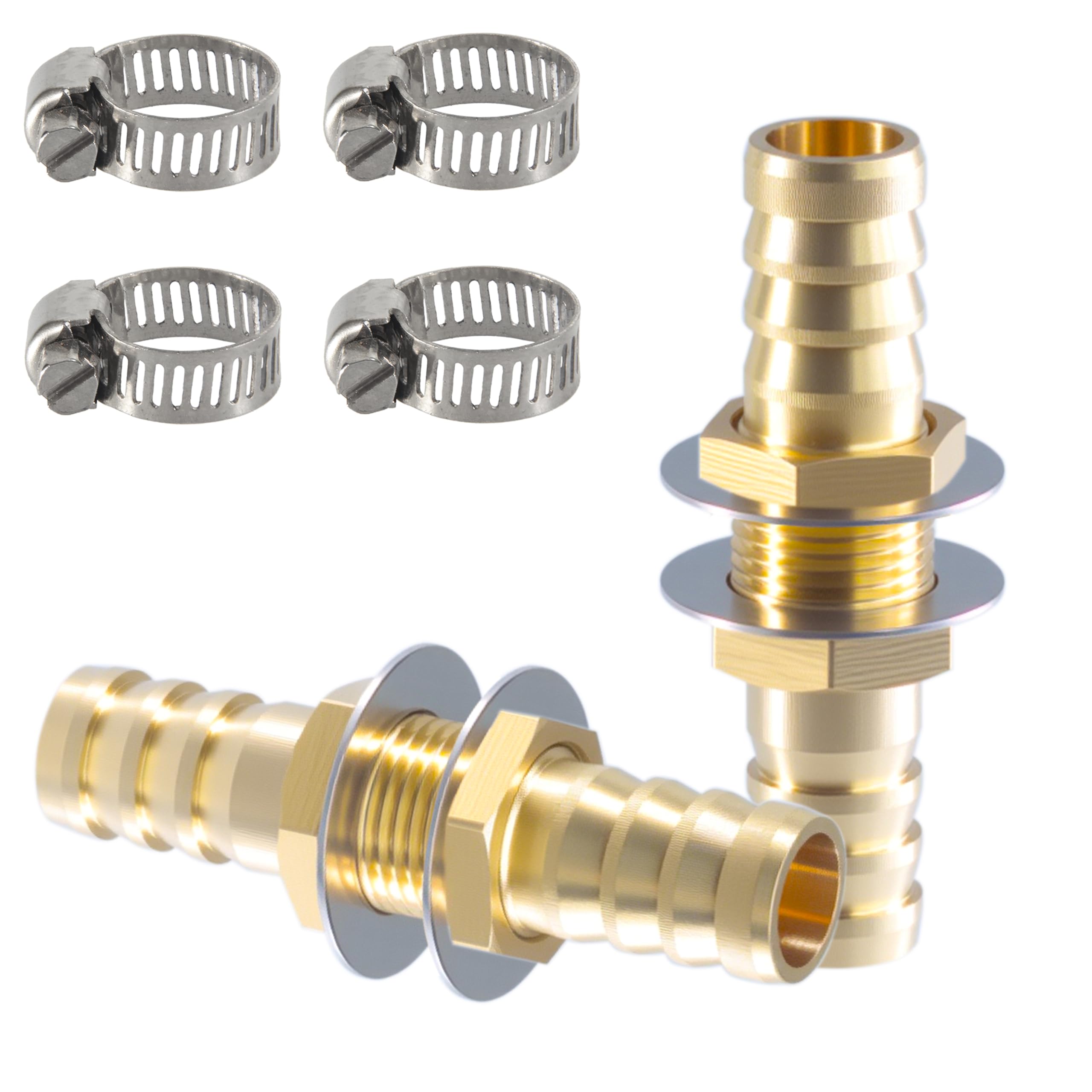 Raccord cannelé laiton 9.5 mm kit réparation tuyau air comprimé et durite essence