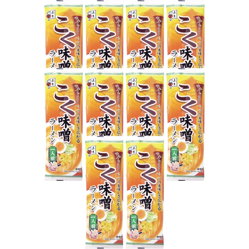 Amazon.co.jp: 五木食品 こく味噌ラーメン 87g×10個 : 食品・飲料・お酒