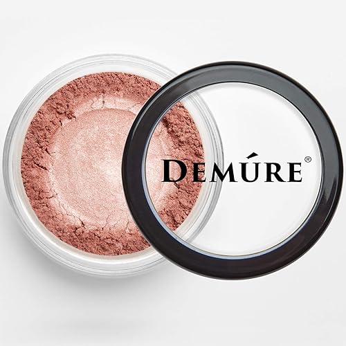 Maquillaje mineral (ante rosa) sombra de ojos, sombra de ojos brillante, polvo suelto, sombra de ojos con purpurina, maquillaje orgánico, maquillaje