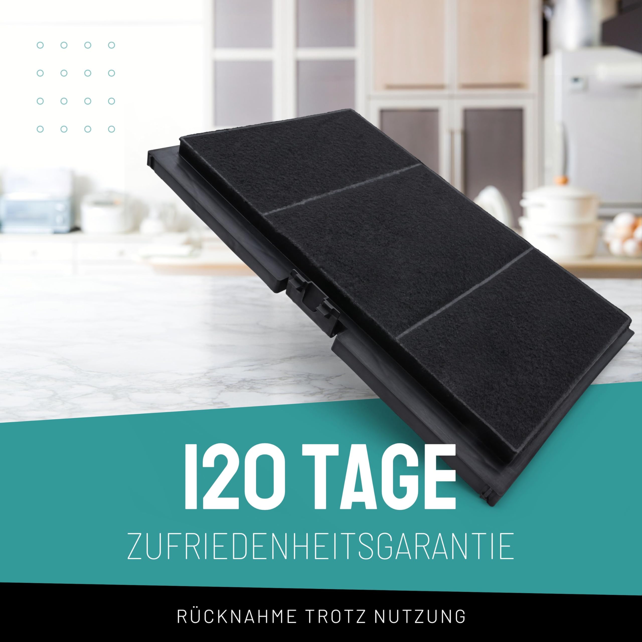 FilterBase® Aktivkohlefilter passend für Bosch DSZ4551, Siemens LZ45510 11025805 11008080 17006837, Neff Z54TC01X0, Constructa CZ5145X5, Junker JZ5145X5 - Filter für Dunstabzugshauben