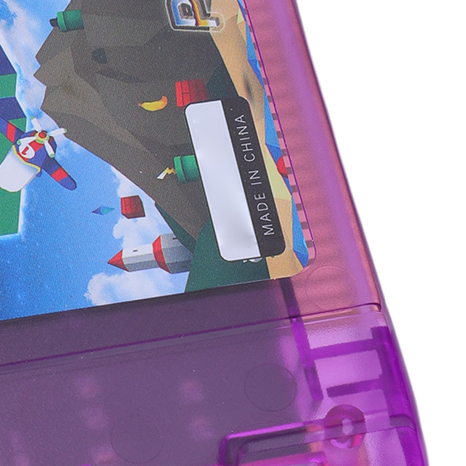 GEERYZHE Cartucho de Juego Apto para N64: Cartucho de Lectura Rápida de Código Abierto con Soporte 64DD, Perfecto para Coleccionistas y Entusiastas de los Juegos Retro (violeta transparente)