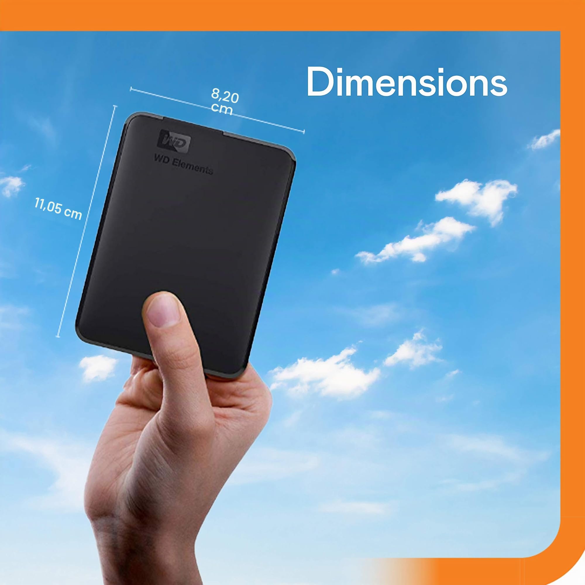 Disque dur externe Western Digital Elements 2 To Noir Edition Exclusive