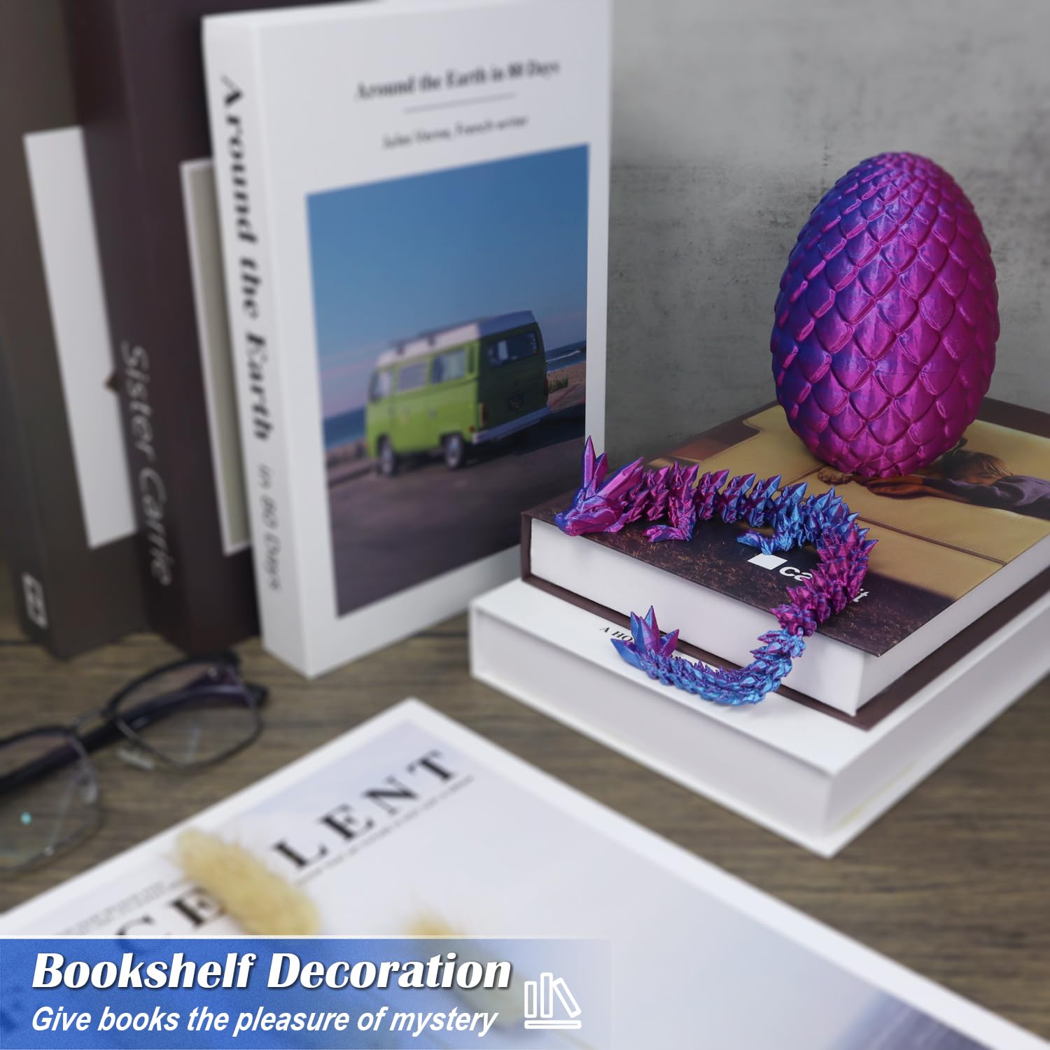 Drakenei, drakeneieren met draak binnenin, 3D-bedrukt drakenei, fidget-speelgoed, draakpaaseieren, Dragon Egg, beweegbare gewrichten draak met ei, mysterieuze drakeneieren (macaron