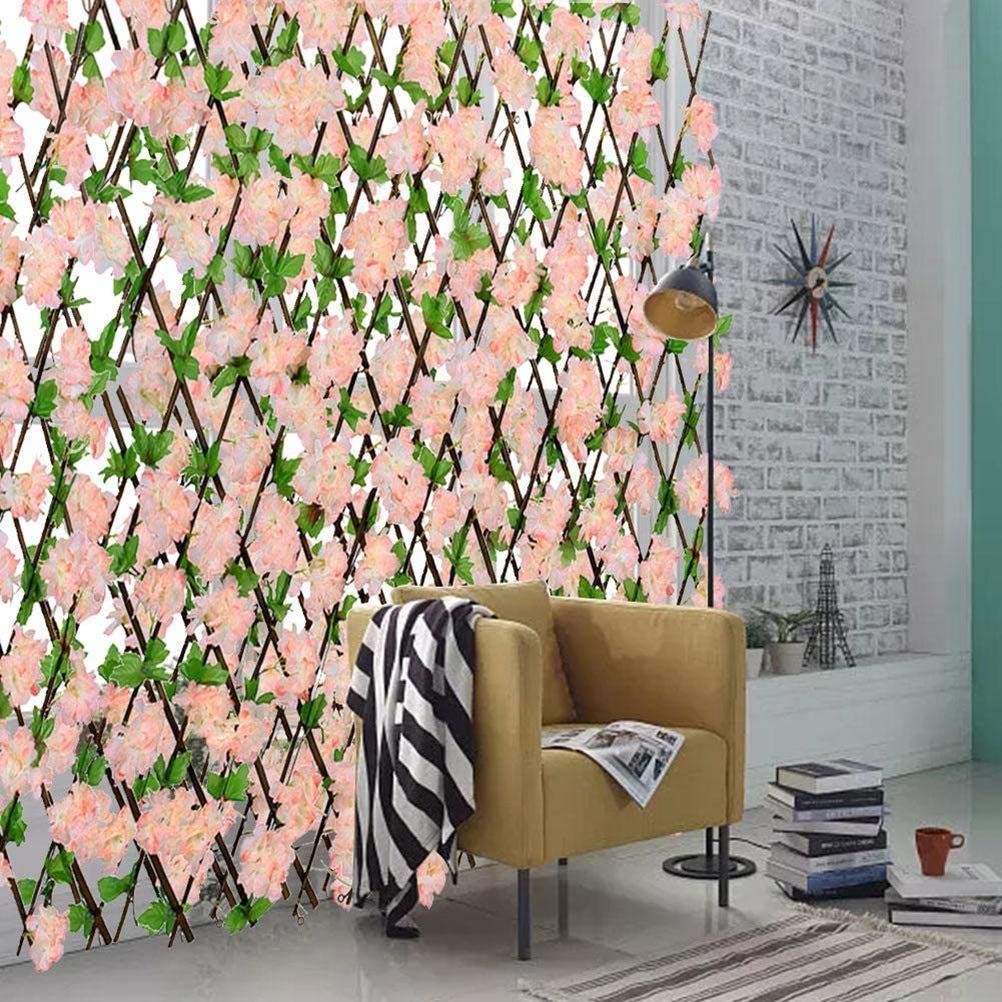 Siepe Artificiale Con Fiori - Recinzione Privacy Espandibile Per Giardino, Balcone O Parete - Foto 12