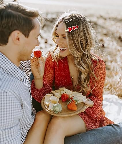 Miniatura 10 de Pinzas para el cabello para el día de San Valentín con forma de corazón clip de metal brillante con diamantes de imitación esmaltado corazón