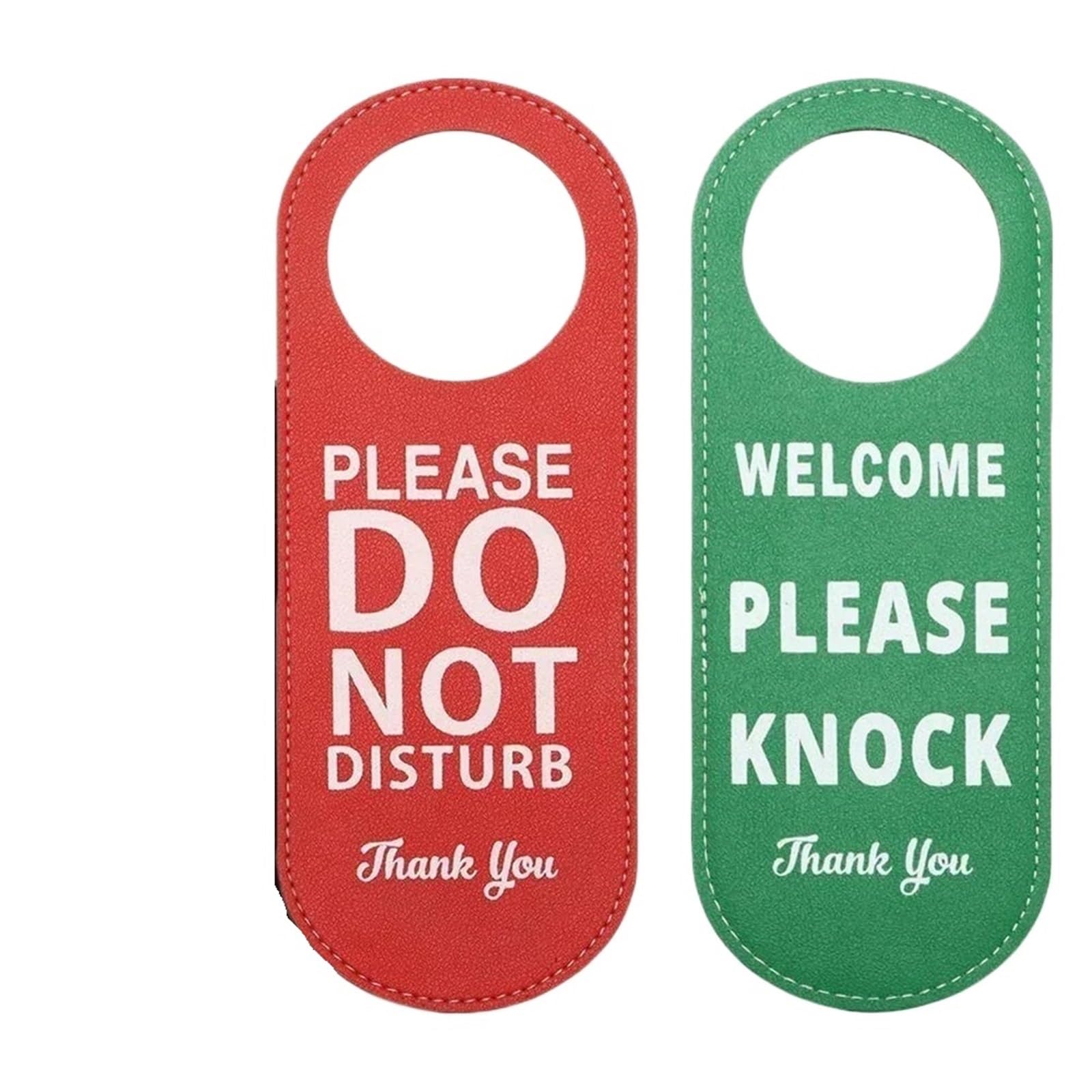 Door Handle Hanging Sign 1pc 22.5 * 8.5cm Do Not Disturb Please Knock Signs Door Knobs Meeting Room Hanger Tags Label Hanging Tag(Red green)
