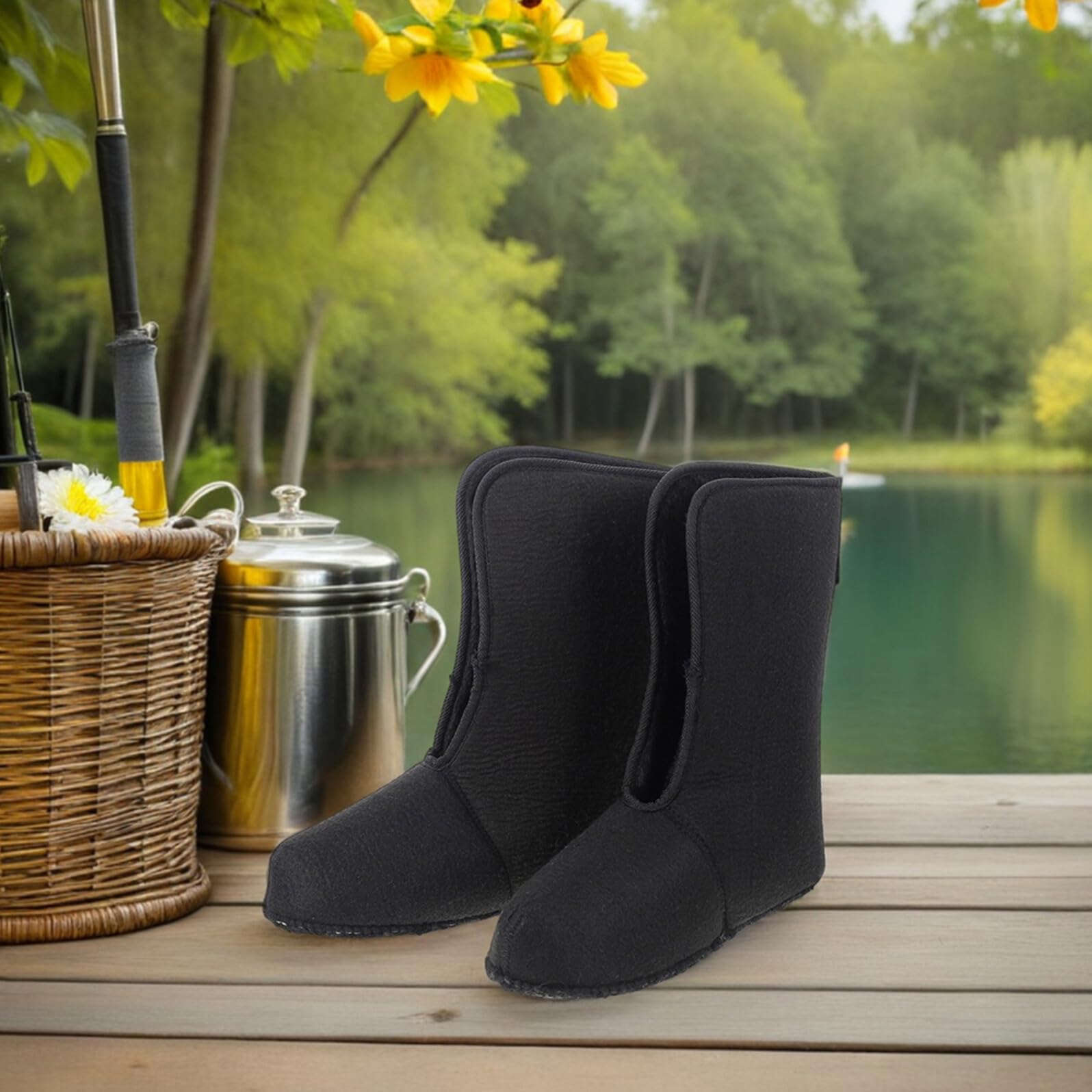 DECHOUS 2 Paires Semelles Isolantes pour Hiver Homme Doublures Intérieures Amovibles pour Randonnée Chaussures Chaudes Confortables pour Froid