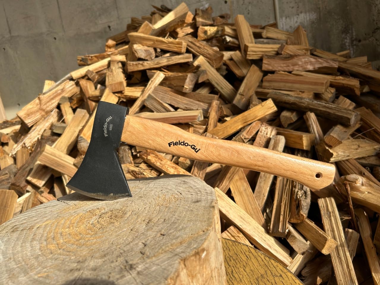 Hatchet w/ 12" Hardwood Handle with Heavy Duty Alloy Steal Blade for Camping and Wood Chopping,