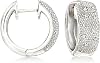 Ross-Simons Diamond Accent Huggie Hoop Earrings in Sterling Silver