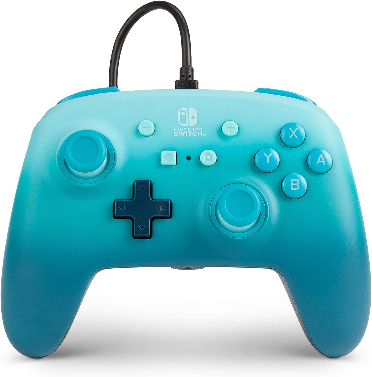PowerA Enhanced Wired Controller for Nintendo Switch Aquatic Fantasy, blue, gamepad, wired