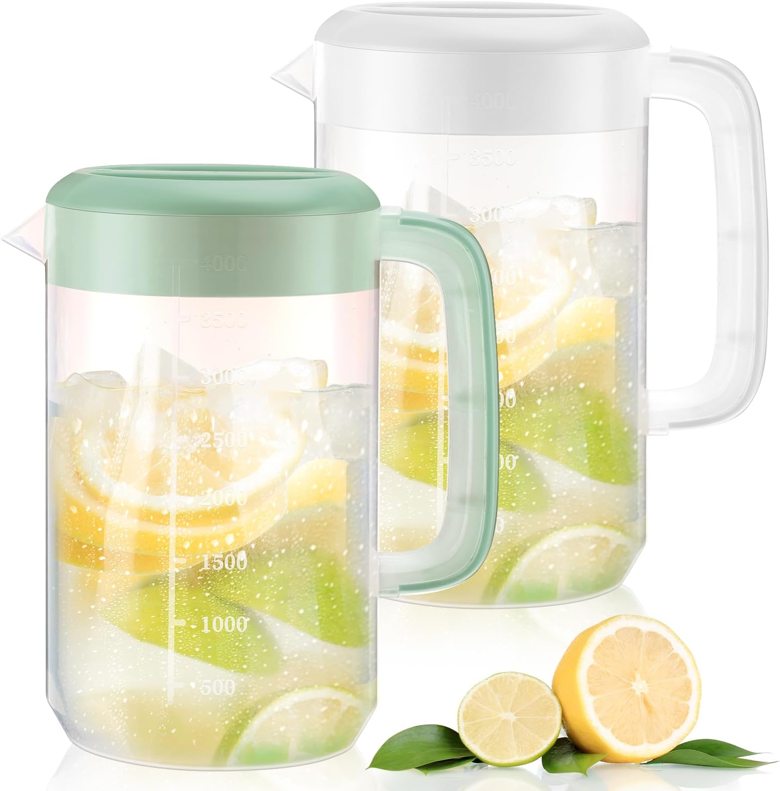 Housoutil 1 Gallon /4L Large Plastic Straining Pitcher