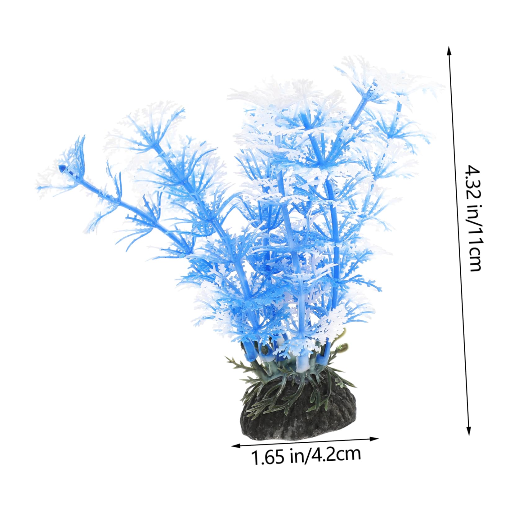 IMIKEYA 5 Set Piante Acquatiche Artificiali Realistiche per Acquari Decorazioni per Acquatici Design Leggero E Facile da Posizionare 5 Pezzi*5