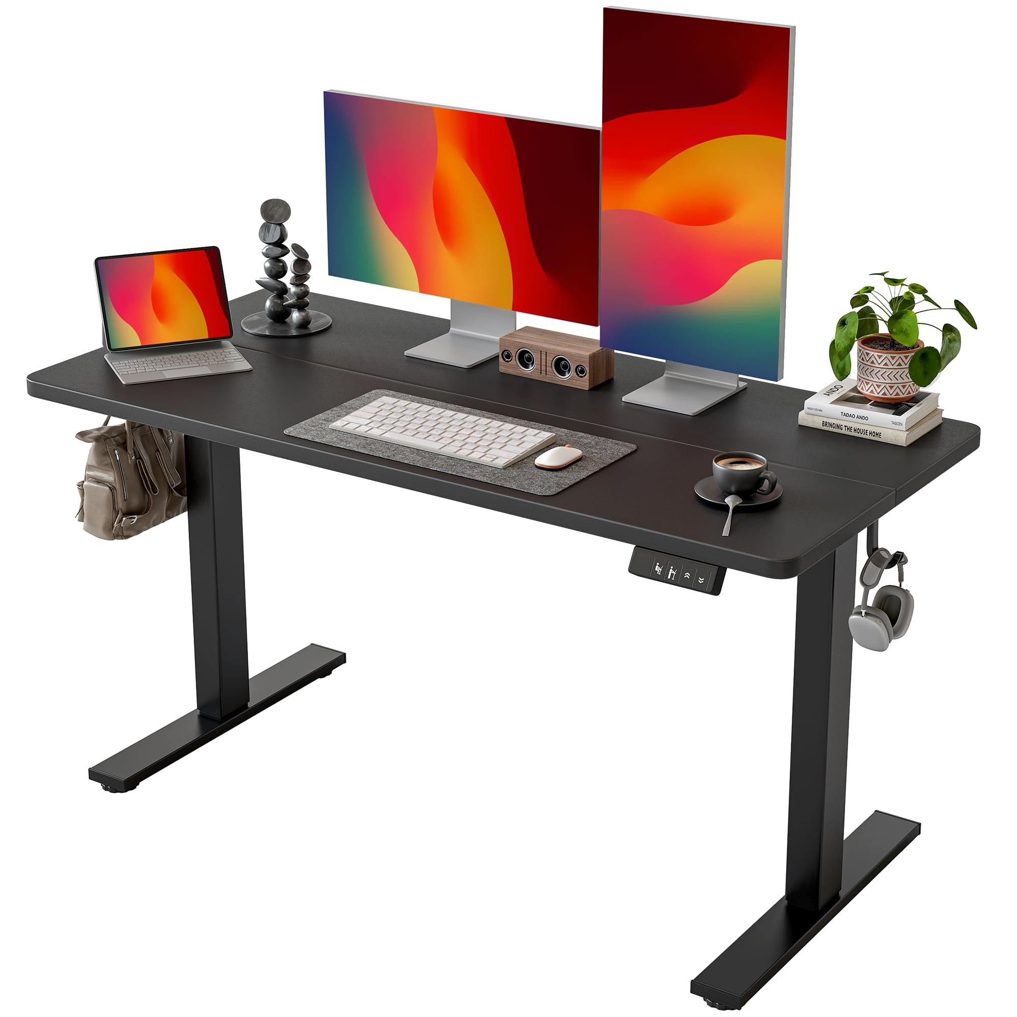 Amazon.com: TIQLAB Standing Desk 55 x 24 inch, Electric Height