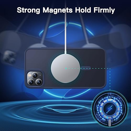 Miniatura 9 de Funda magnética fuerte para iPhone 11 Pro, compatible con MagSafe, funda protectora a prueba de golpes para iPhone 11 Pro de 5.8 pulgadas (rosa)