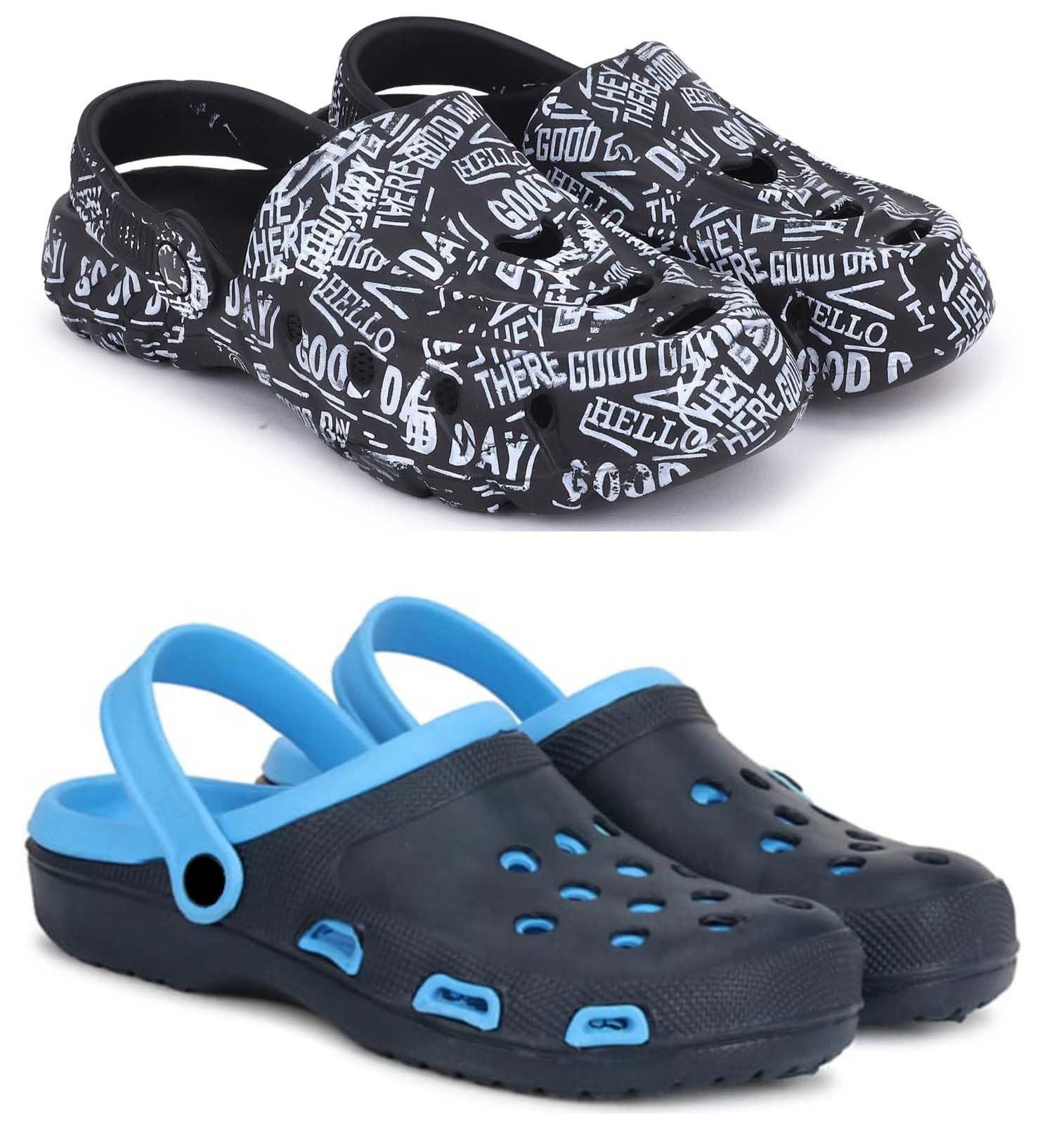 Combo Pack of 2 Slipper/Flip Flops/Slides/Clogs/Sandals for Men (Cl-Guday Vs Shell)-image-45