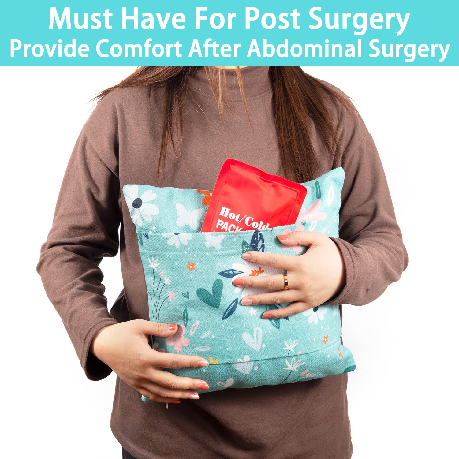 hot/cold pocket hysterectomy pillow, surgery, pain, Cancer, bypass