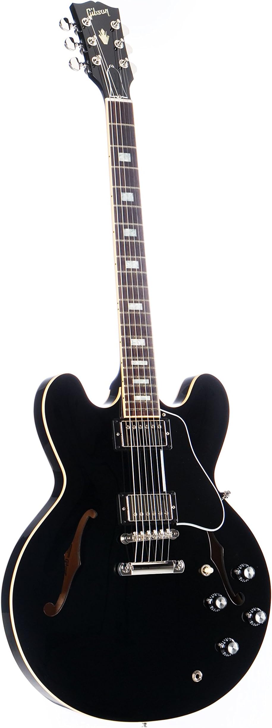 Gibson Memphis 6 String ES-335 Traditional, Vintage Ebony, (ESDP18VENH1)