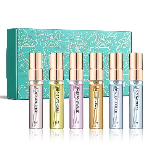 Perfumes para mujeres y niñas, juego de 6 perfumes de Time Echoes, regalos de Navidad para mujeres, perfectos para regalos, perfumes de fragancia de