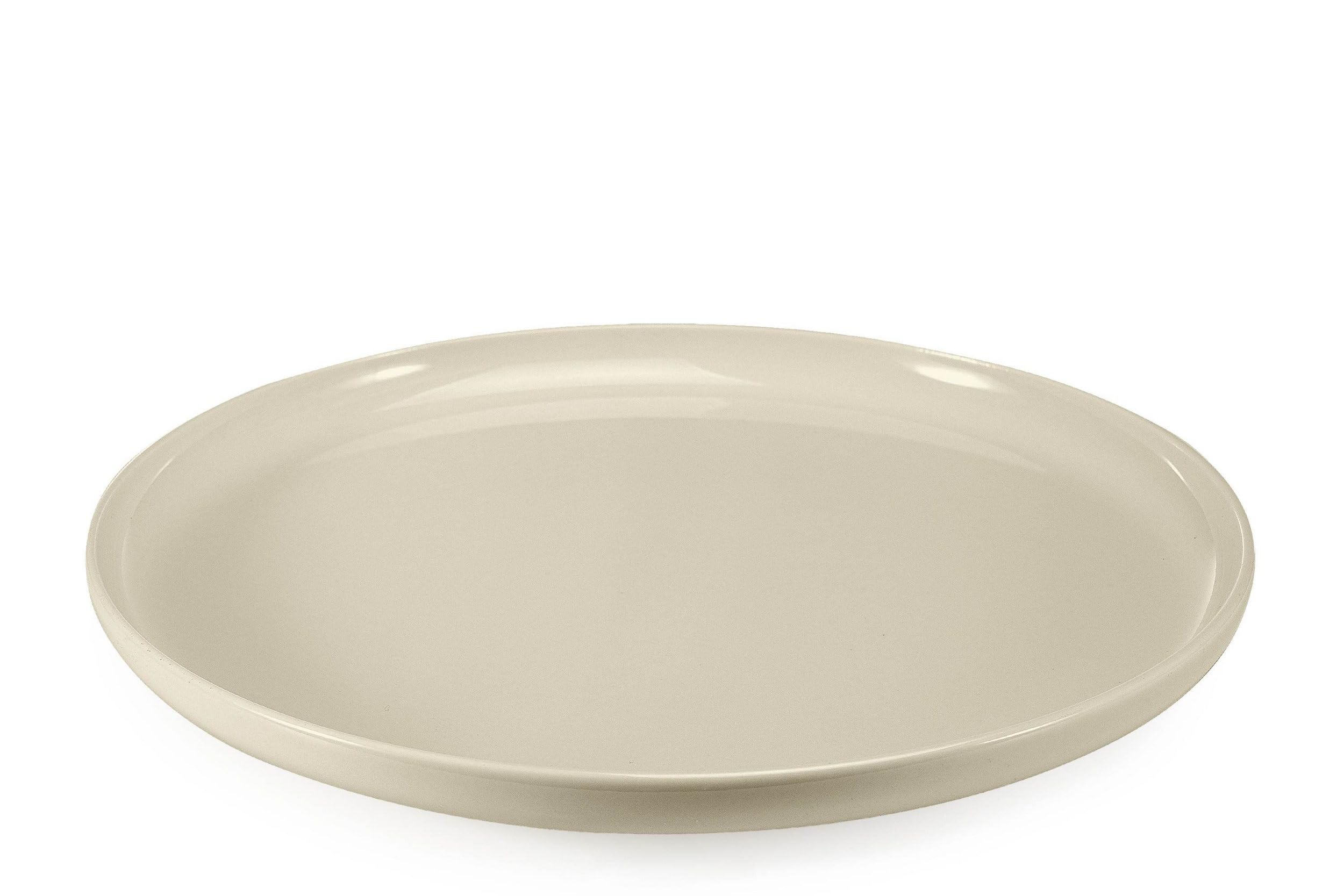 Konsimo. Speiseteller Set für 6 Personen - VICTO Tellerset aus Keramik - Teller Set 6er - Spülmaschinen - Mikrowellengeeignet - Moderne Großer Essteller - 27 cm - Beige