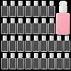 CYEAH 120 Pcs Plastic Travel Bottles 1oz Mini Shampoo Bottles Small Empty Bottles Refillable Cosmetic Containers with Flip Cap Clear Portable Small Bottles for Liquid, Lotions, Toner, Body Soap