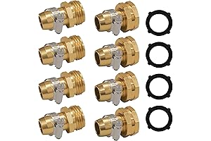 Hourleey Garden Hose Repair Connector Kit: Leak-Proof Hose Fitting for 3/4'' and...