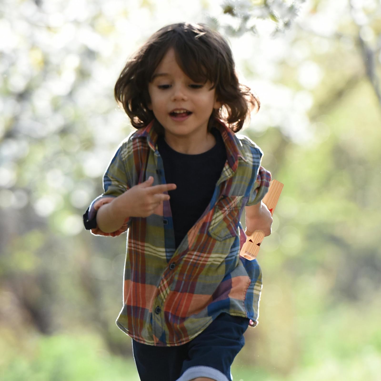 Loyajun Wooden Train Whistle 4 Tone Educational,Party Favors Noisemaker Toy Gift For Kids