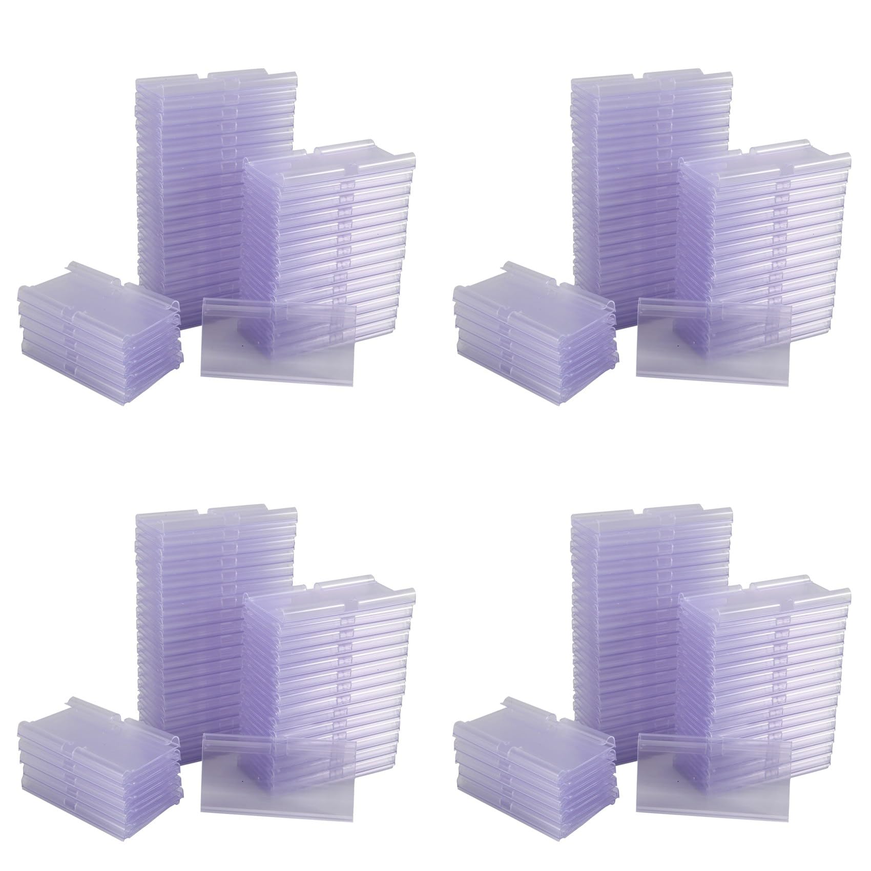 280Pc 8X4.2cm Porte-ÉTiquettes en Plastique Transparent pour ÉTagèRe en ÉTiquette de Prix de DéTail ÉTiquettes de Panier Clip sur ÉTiquettes pour Bacs de Stockage