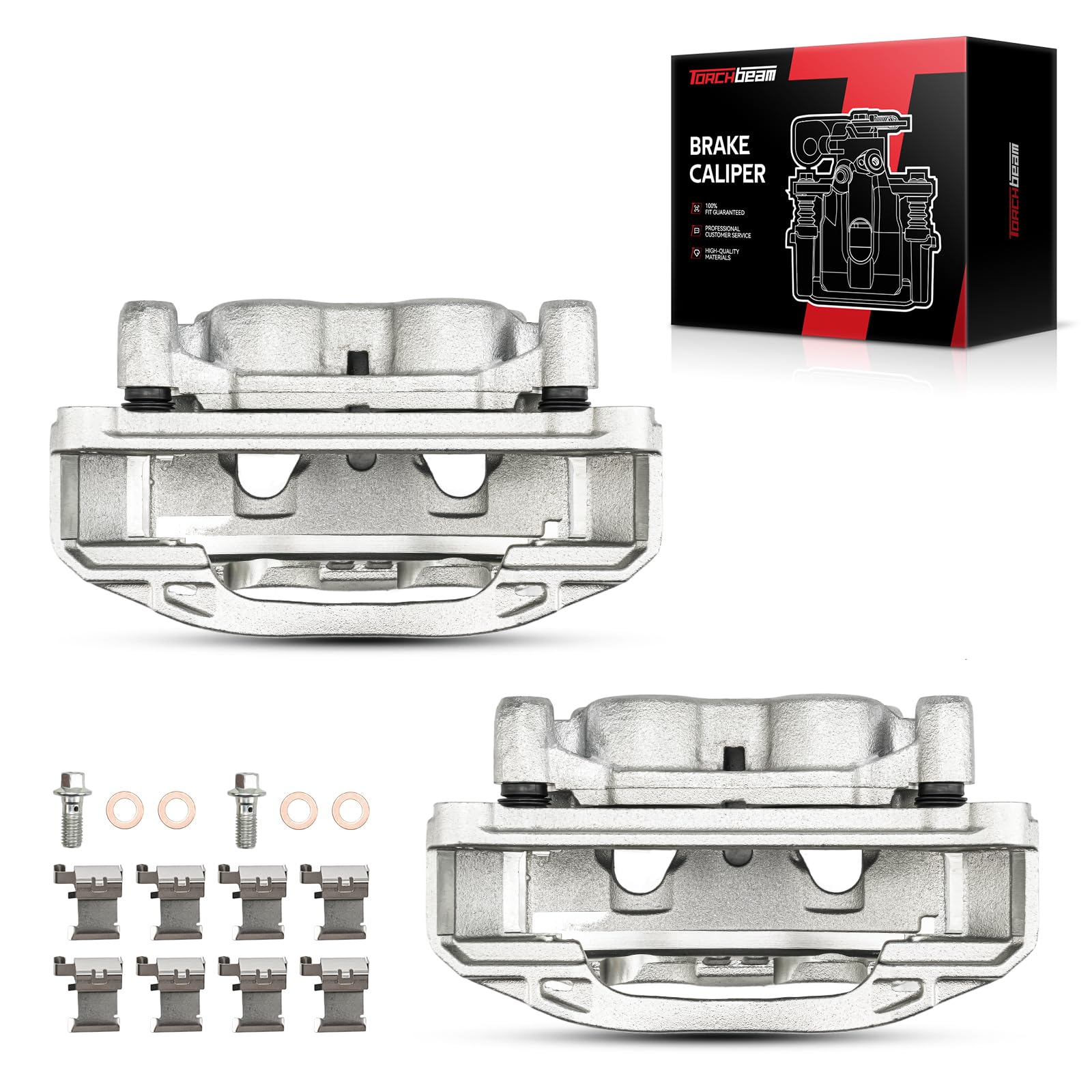 Torchbeam Front Brake Caliper Set for Chevrolet Silverado 2500 HD 2011-2019