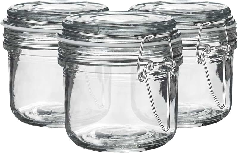 Amazon.co.uk glass jars with lids 200ml