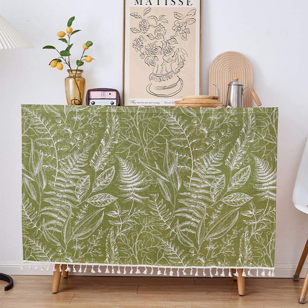 HASTHIP® Kitchen Sink Curtain Desk Skirt Ruffled Table Cover | Table Cover with Velcro, Thick Fabric, Printed Pattern, Beautiful Tassels on The Bottom, Easy to Install-image-19