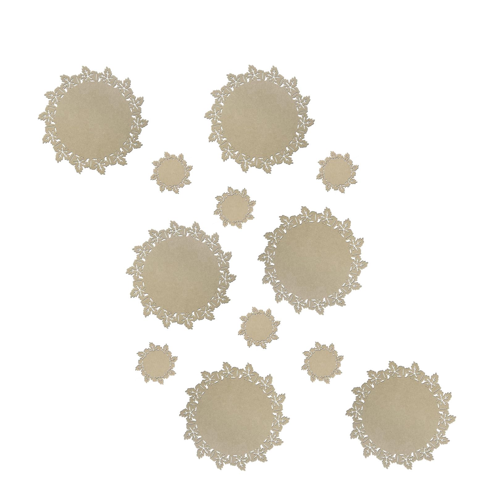 YPBEW Irregular Shaped Placemat Heatproof Felt Table Protectors for Kitchen Countertops and Dining Nonslip Tableware Mats
