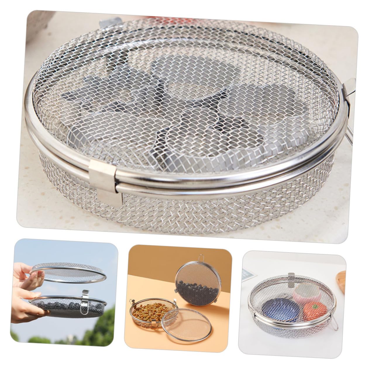 Cestello Lavastoviglie in Acciaio Inox Argento, 2 Pezzi