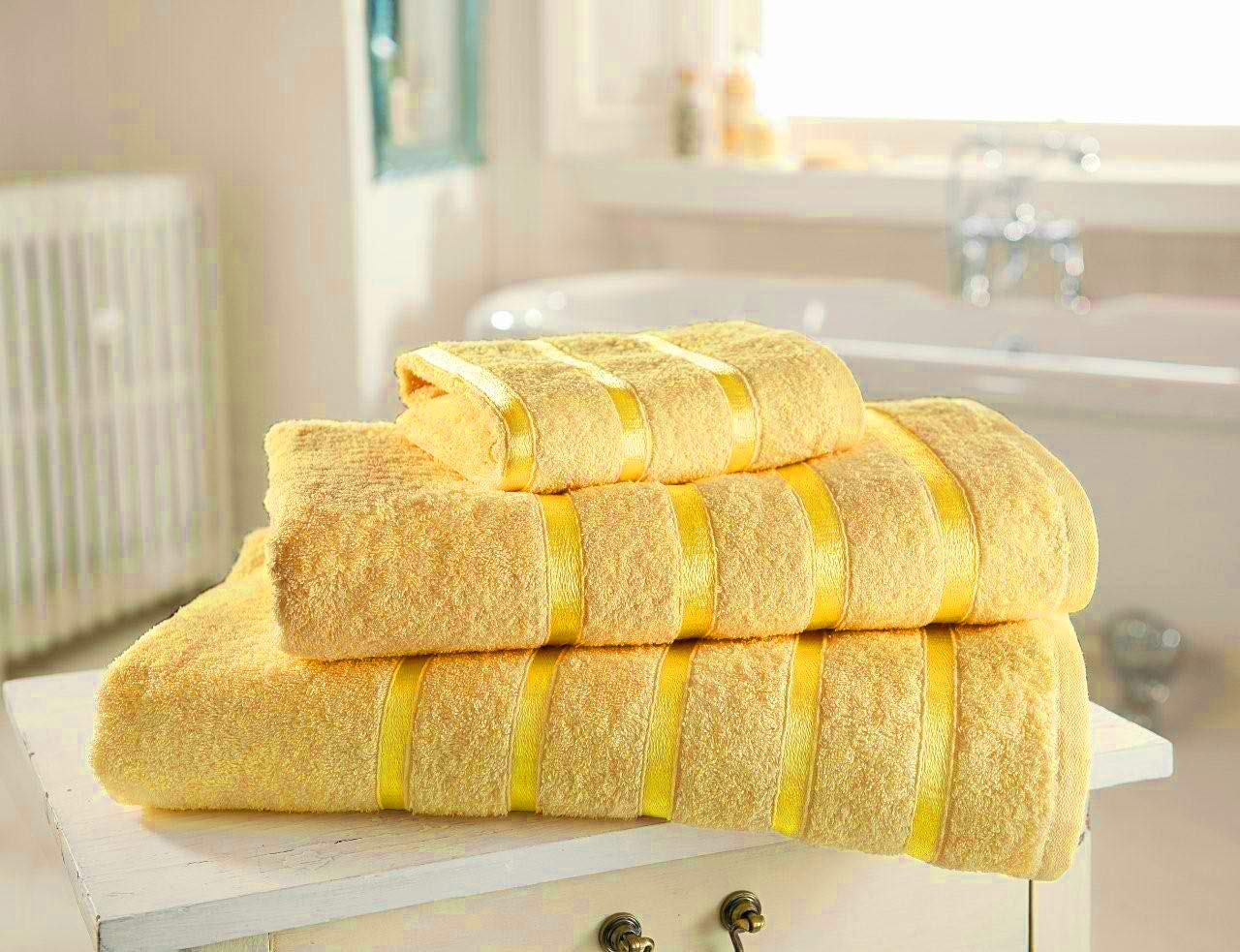 100% Combed Cotton Hand Towel 500gsm For Bathroom Kitchen Spa Gym Shower Daily Use Home Collection Soft Absorbent, Ochre