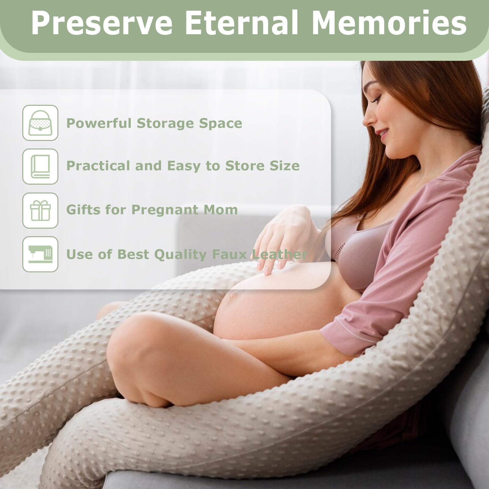 Funda para pasaporte de maternidad de piel sintética, para carné de maternidad (9 compartimentos), color verde
