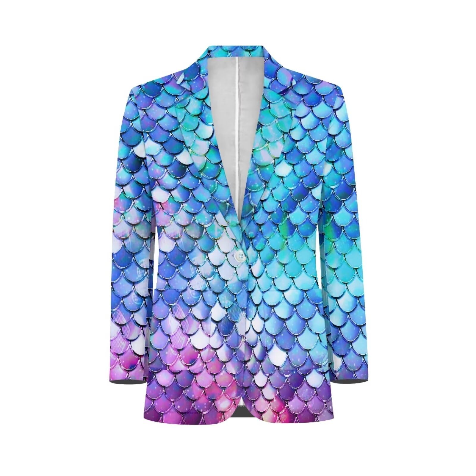 Suhoaziia Women Blazer Jackets Boyfriend Open Front Lapel Collar Business Work Office Suit Jackets Long Sleeve Suit Coat