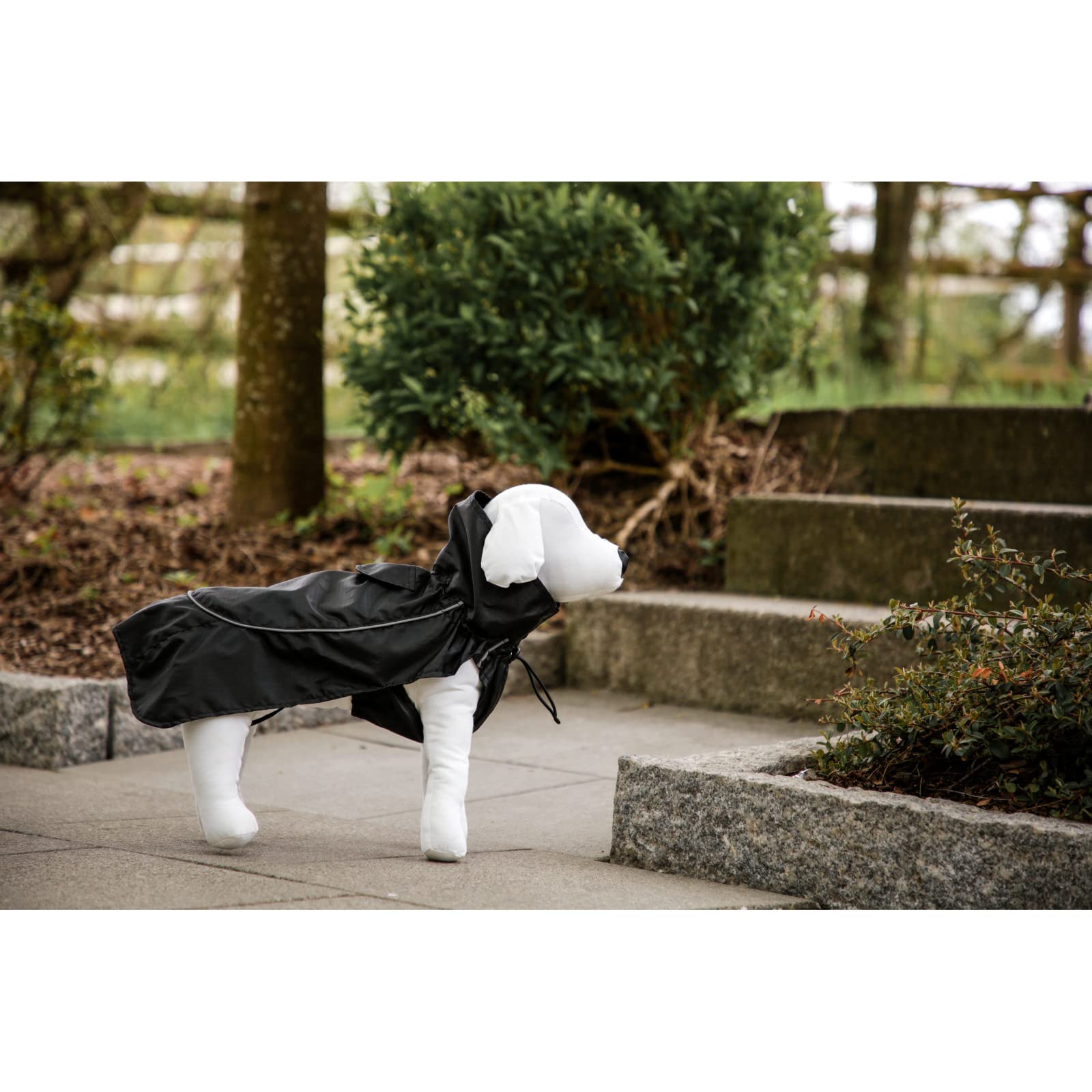 Kerbl Forks Manteau de Pluie pour Chien Noir Taille S